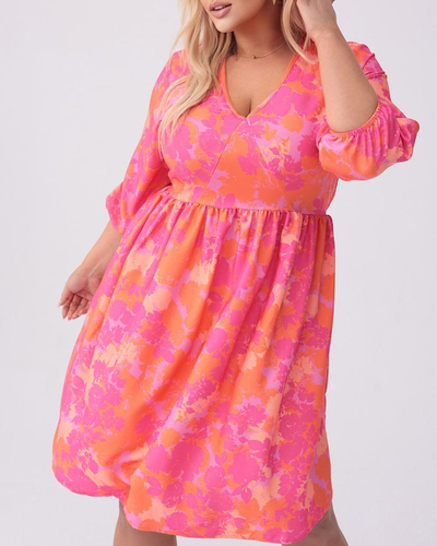 Royalfashion Robe femme au genou avec imprimé PLUS SIZE