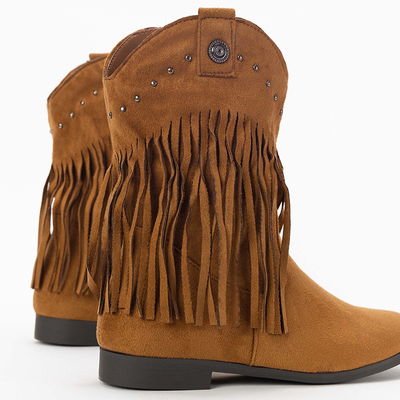 Bottines femme Cersida marron a'la cowboy boots - chaussures