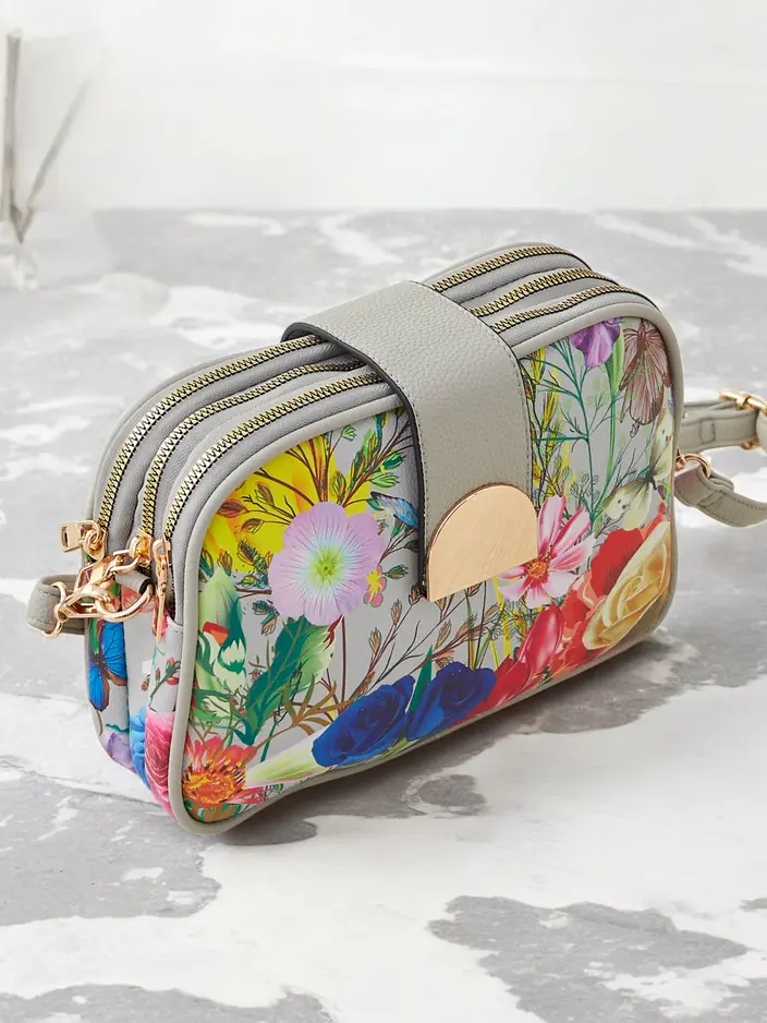 Royalfashion Petite sac à main pour femmes avec fleurs