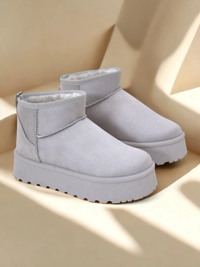 Royalfashion Bottes de neige courtes pour femme à la manière de Fofio