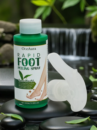 Peeling en spray pour les pieds à l'huile de thé vert