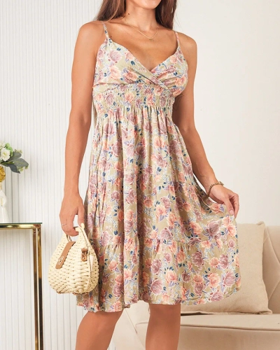 Royalfashion Robe florale en coton pour femme