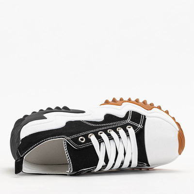 Chaussures de sport femme noires a'la sneakers Wenova - Footwear