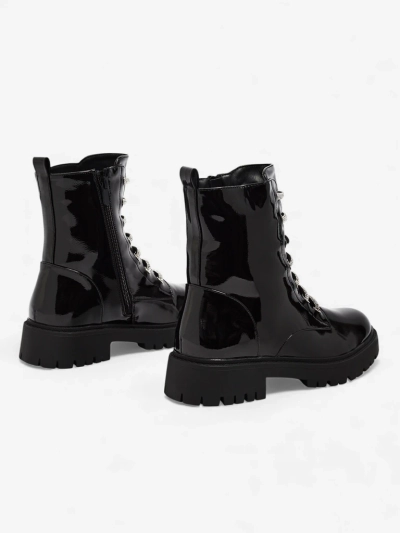 Bottines vernies à lacets pour femmes Velmini